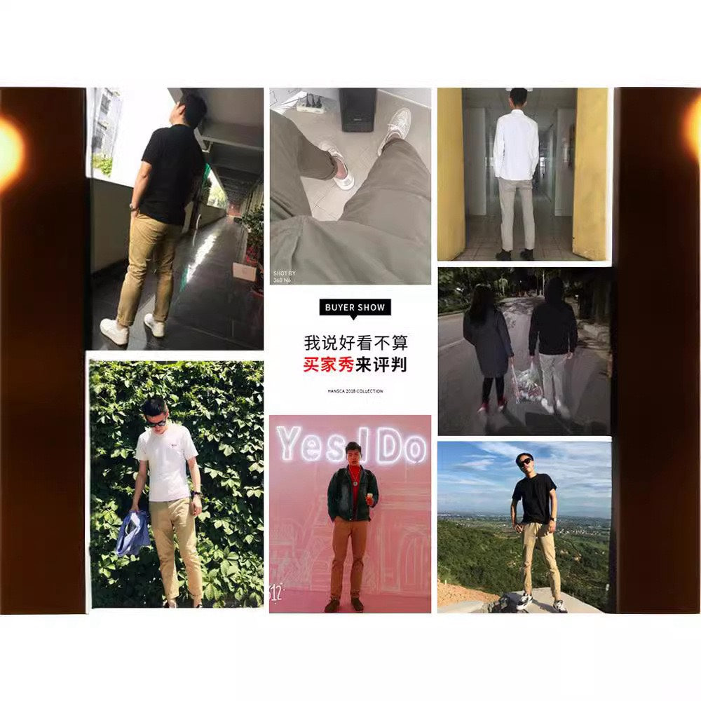 KASO 彈性休閒長褲 休閒西裝褲 素面長褲 7050