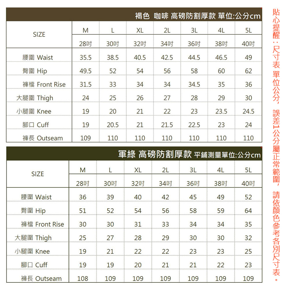 KASO 厚磅工作褲 高磅厚款 多口袋工作褲 6536