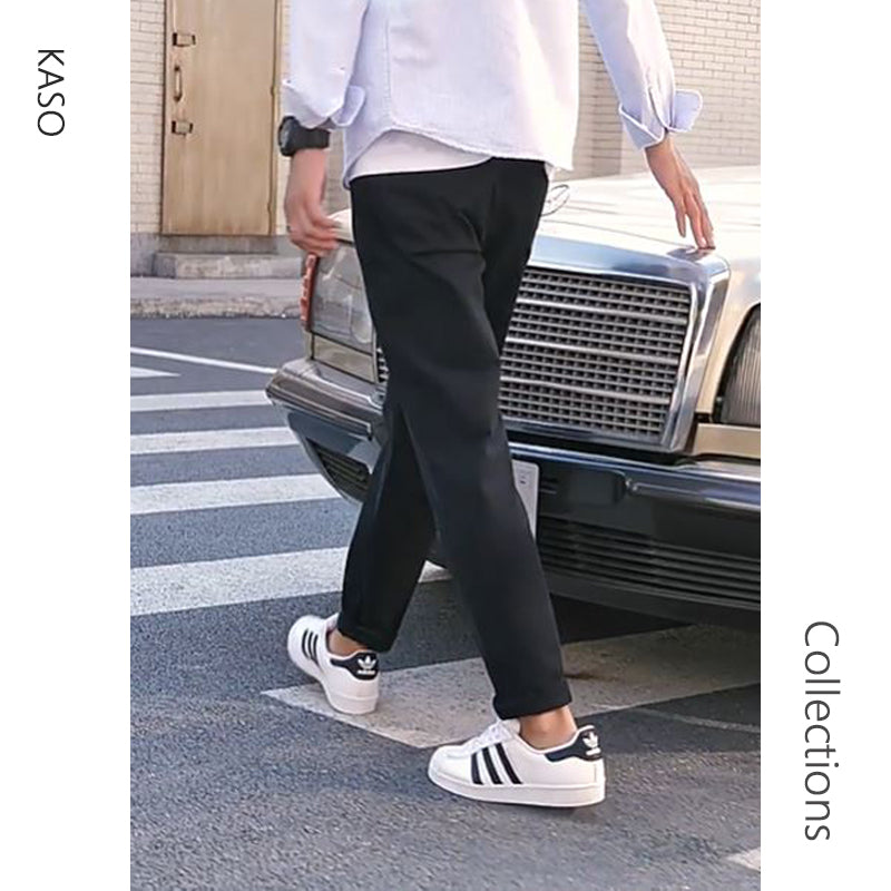 KASO 彈性休閒長褲 休閒西裝褲 素面長褲 7050